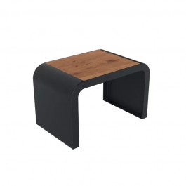 Banquette publique 1 place Compact HPL effet bois coloris pin tyrol