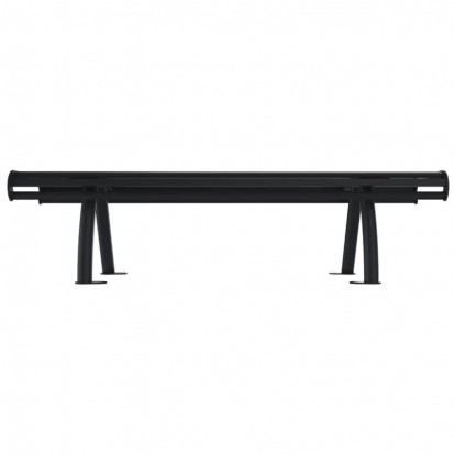 Banquette en métal 3 places gris anthracite 7016