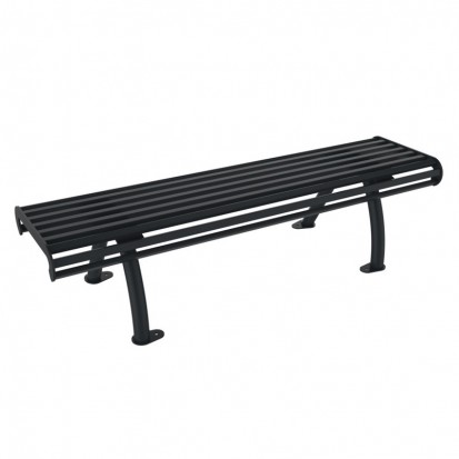 Banquette en métal 3 places gris anthracite 7016