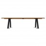 Banquette urbaine Compact HPL effet lames coloris pin tyrol