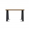 Banquette urbaine 1 place Compact HPL effet lames coloris chêne claire
