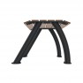 Banquette urbaine 1 place lames Compact HPL coloris chêne clair