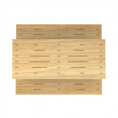 Table pique-nique bois et acier avec assises séparées