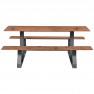 Table pique-nique Compact HPL Plein coloris pin tyrol