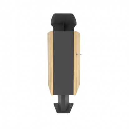 Corbeille de ville bois et métal  60 L avec toit