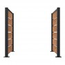 Cache conteneurs Compact HPL et acier  2 pans coloris pin tyrol