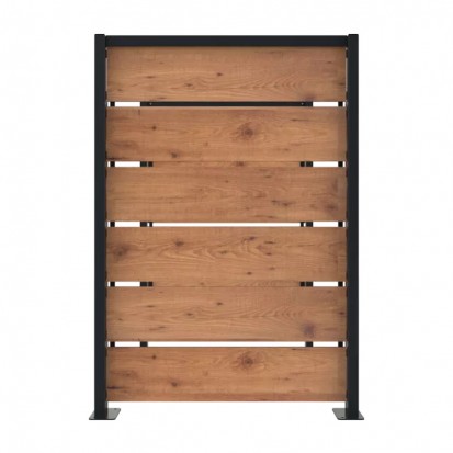 Cache conteneurs Compact HPL et acier  2 pans coloris pin tyrol
