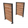 Cache conteneurs Compact HPL et acier  2 pans coloris pin tyrol