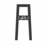 Appui vélos acier gris anthracite