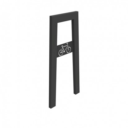 Appui vélos acier gris anthracite