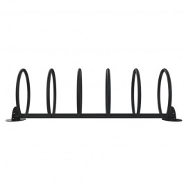 rack vélos 5 places en acier gris anthracite 7016 vue de face