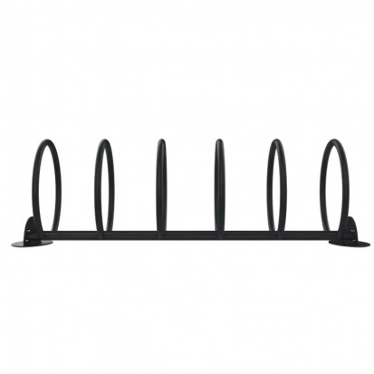 Rack à vélos 5 places en acier gris anthracite 7016