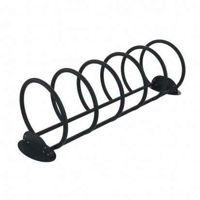Rack à vélos 5 places en acier gris anthracite 7016