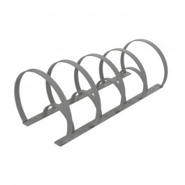 Rack à vélos 8 places en métal gris alu 9006