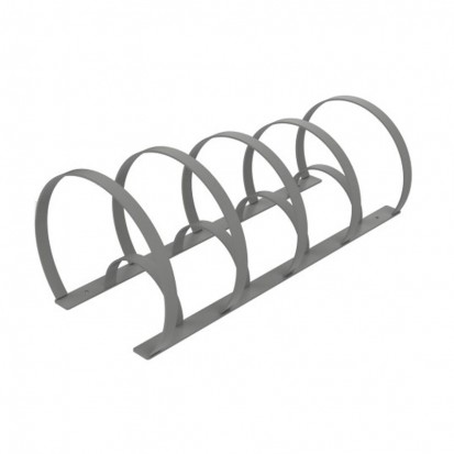 Rack à vélos 8 places en métal gris alu 9006