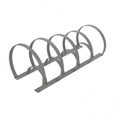 Rack à vélos 8 places en métal gris alu 9006