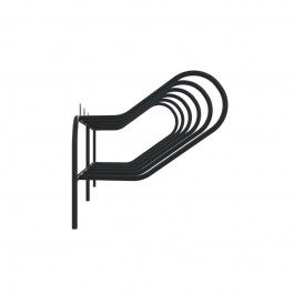 support cycles à sceller gris anthracite 7016 vue de profil