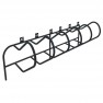 Rack pour vélos 6 places à sceller en acier gris anthracite 7016
