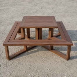 Table picnic 8 personnes en plastique recyclé
