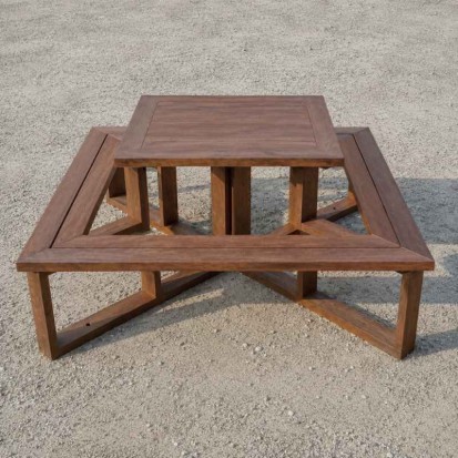 Table picnic 8 personnes en plastique recyclé