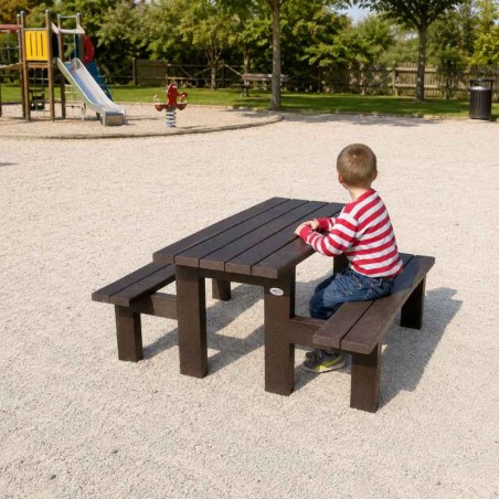 Table picnic pour enfant en plastique recyclé