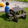 Table extérieure pour enfants en plastique recyclé