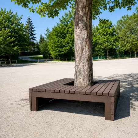 Entourage d'arbre en plastique recyclé
