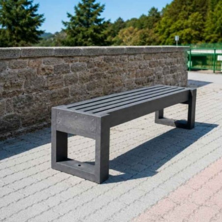 Banquette urbaine en plastique recyclé
