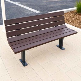 Banc public en plastique recyclé