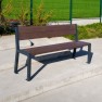 Banc public en plastique recyclé