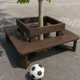 Entourage d'arbres pour enfants en plastique recyclé