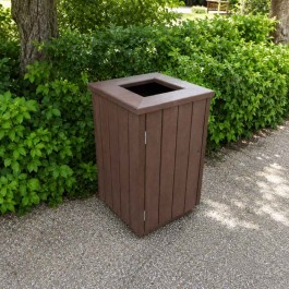 Poubelle urbaine en plastique recyclé