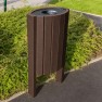 Corbeille extérieure en plastique recyclé