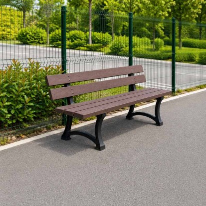 Banc de ville en plastique recyclé