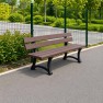 Banc de ville en plastique recyclé