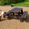 Table de picnic pour enfants en plastique recyclé
