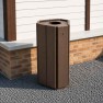 Poubelle de rue en recyclé