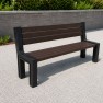 Banc de ville en plastique recyclé