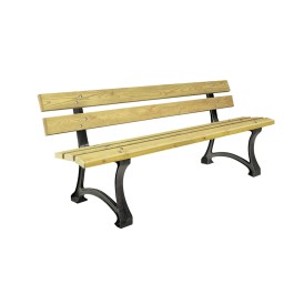 Banc CLAUDIEN bois pied fonte