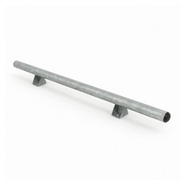 Butée de parking droite Ø 60 mm et  chasse-roue PMR galvanisé