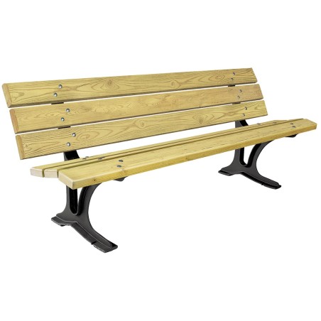 Banc CLEANDRE bois pied fonte