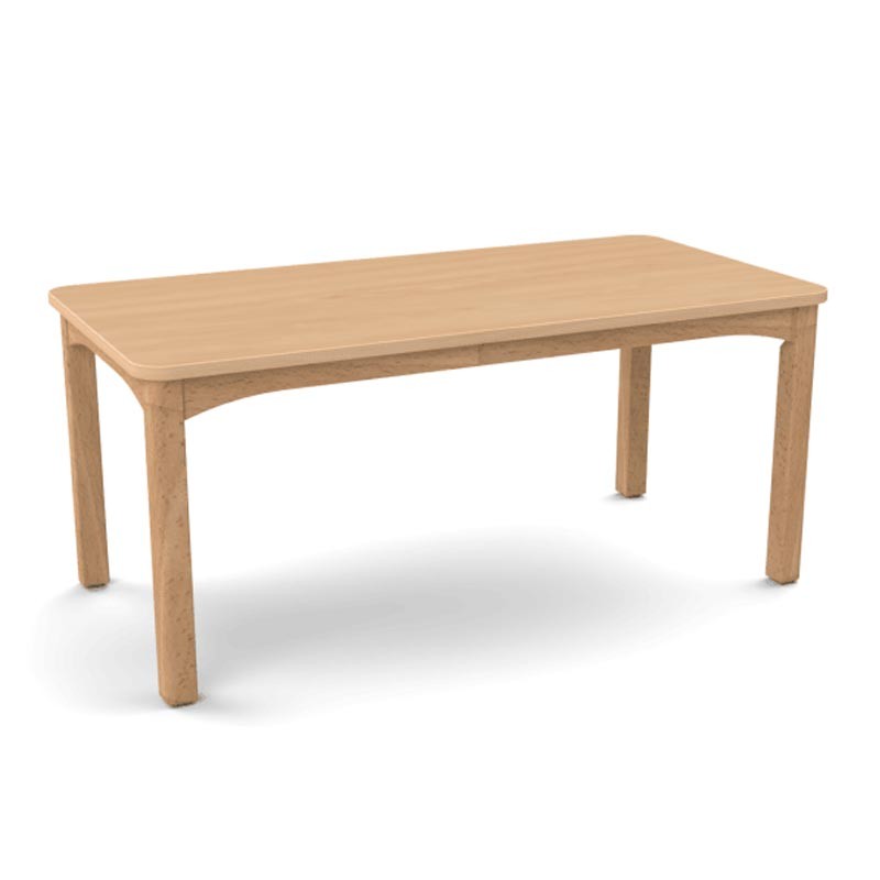 Table scolaire 120 x 80 cm couleur hêtre