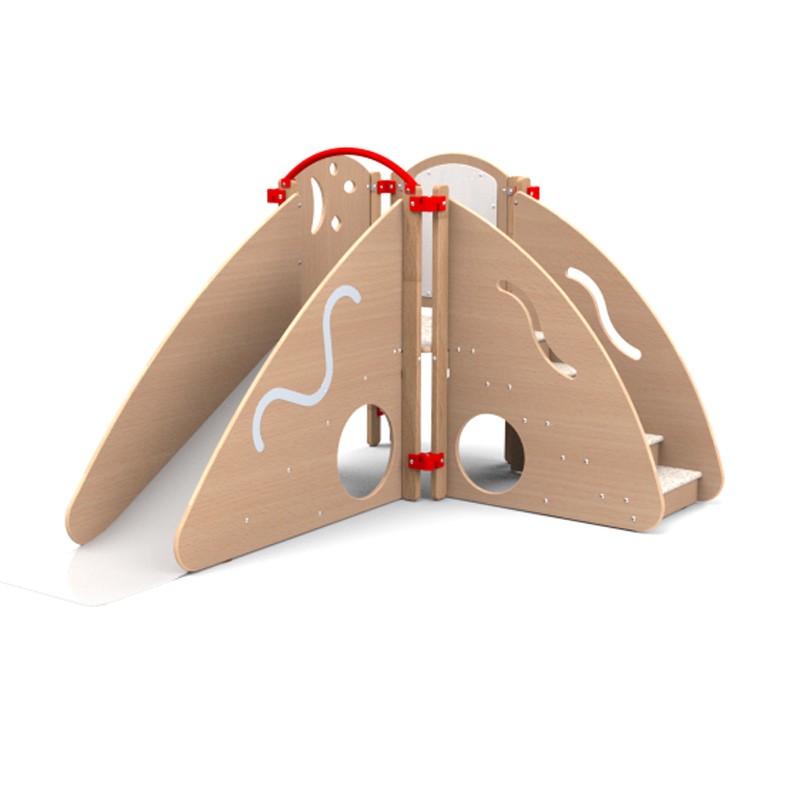 module motricité enfant coloris hêtre vue de face