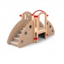 module motricité enfant 12 mois coloris hêtre vue de coté