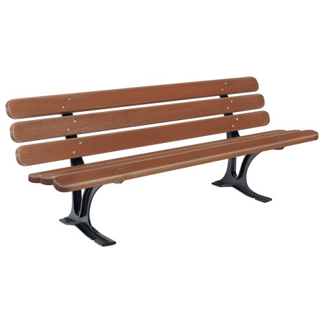 Banc CASSIEN bois exotique et pied fonte