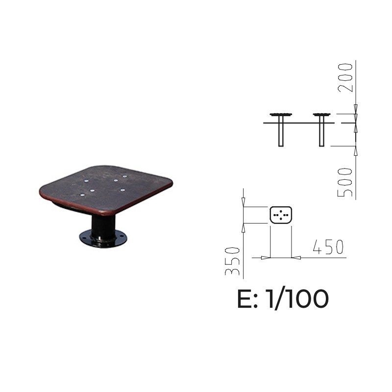 Stepper Street Workout hauteur 20 cm