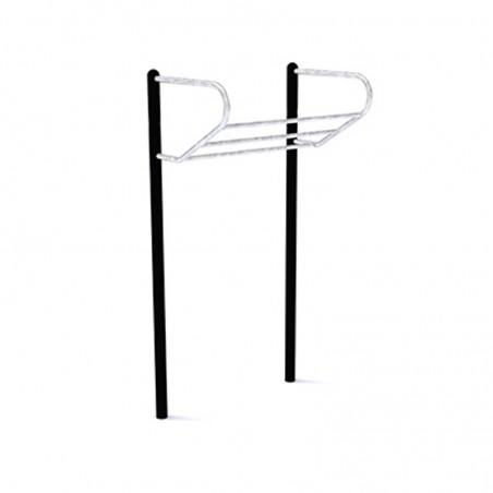 Barres de traction pour parcours sportif urbain