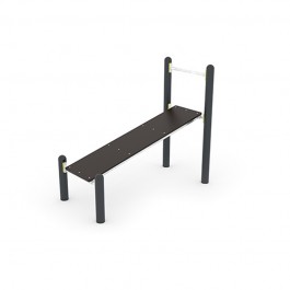 Agrès sportif extérieur - Banc abdominal incliné