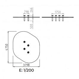 dimensions de plots d'équilibre pour aires de jeux publiques