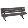 Banc CORENTIN en compact et pied fonte